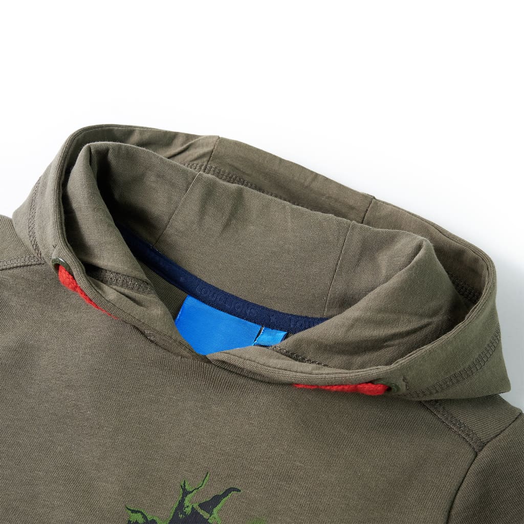 Thumbnail - vidaXL Kinder-Kapuzenpullover Khaki 128
