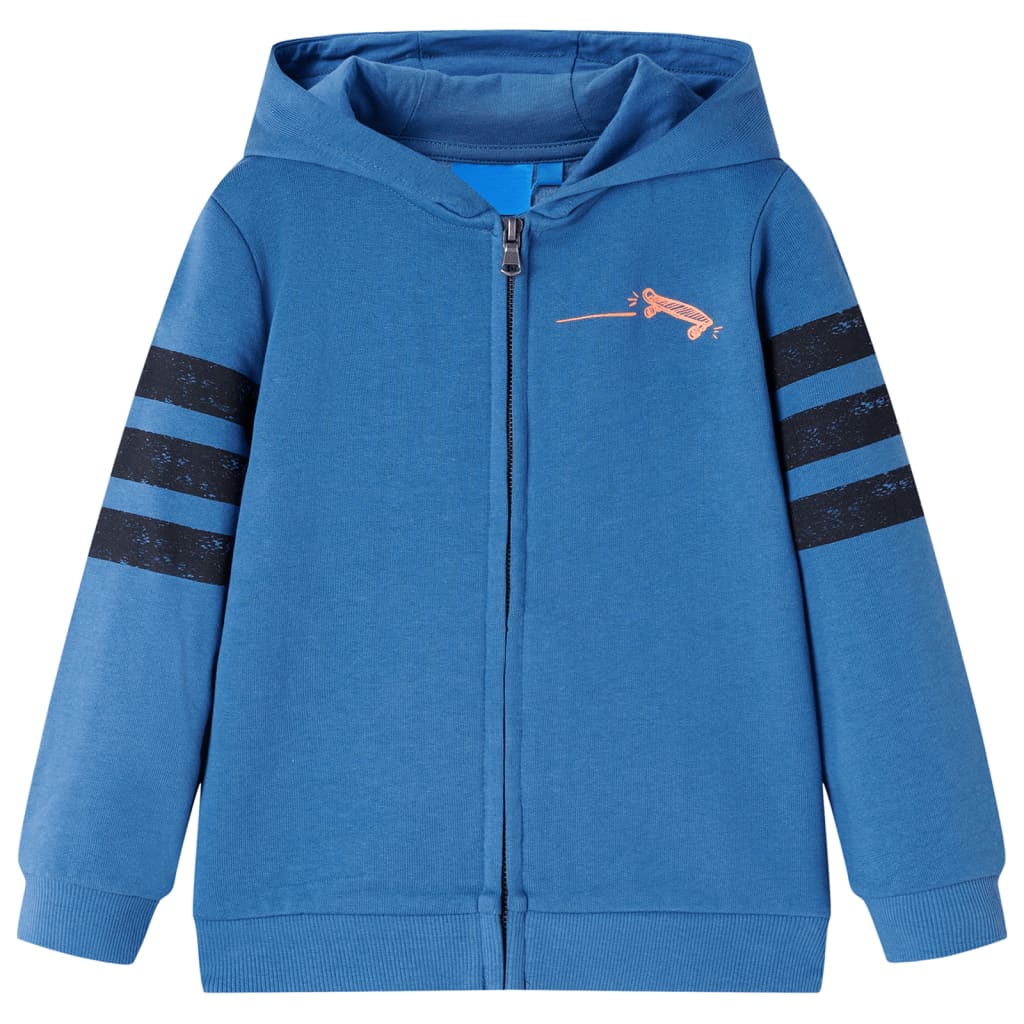 vidaXL Kinder-Kapuzenpullover Blau 92