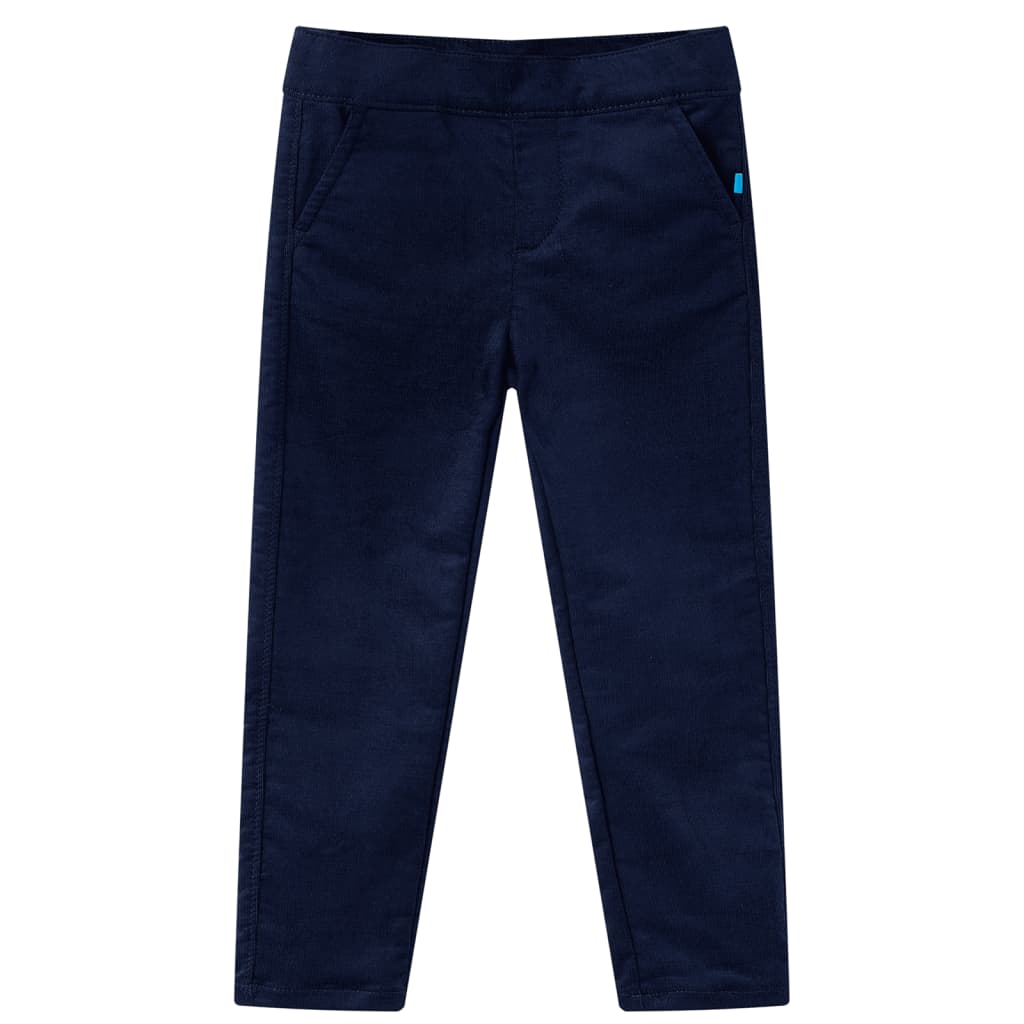 Pantalons pour enfants bleu marine foncé 116