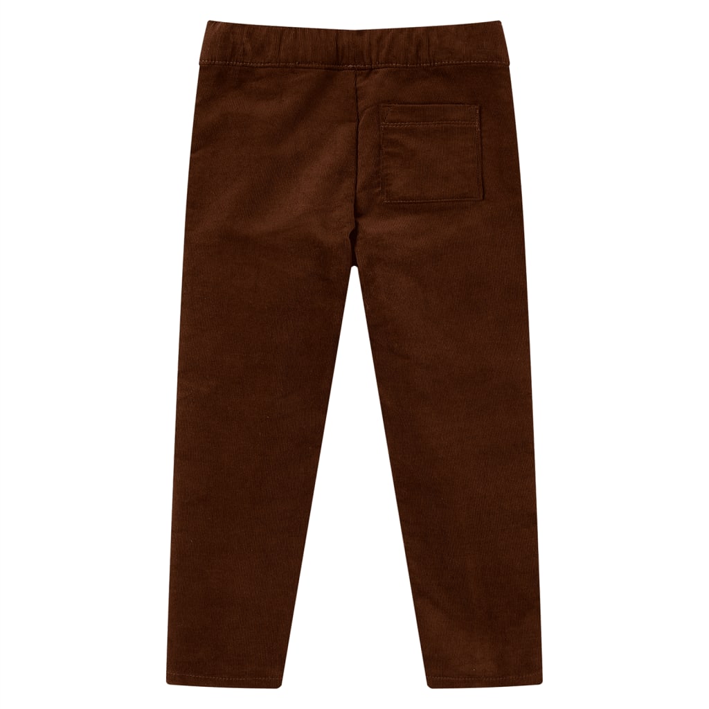 vidaXL Kinderbroek 104 cognackleurig afbeelding