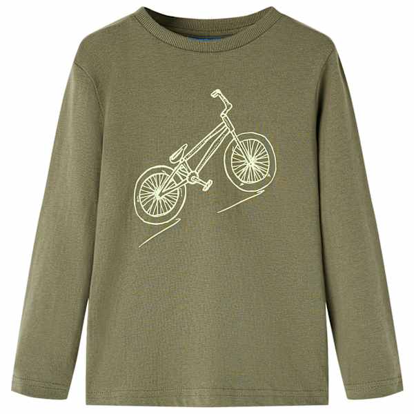 vidaXL Pikkade varrukatega lastes&auml;rk, khaki, 92
