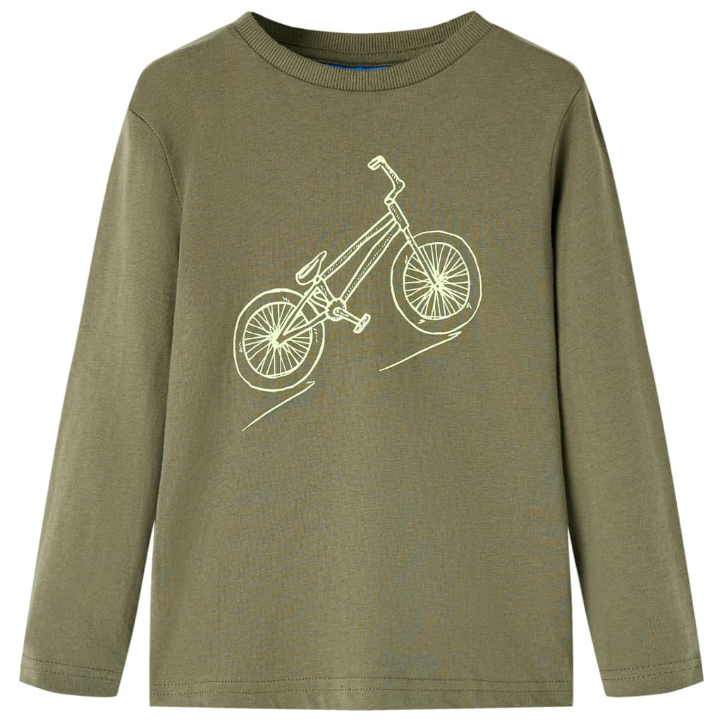 vidaXL Kinder-Langarmshirt Khaki 104