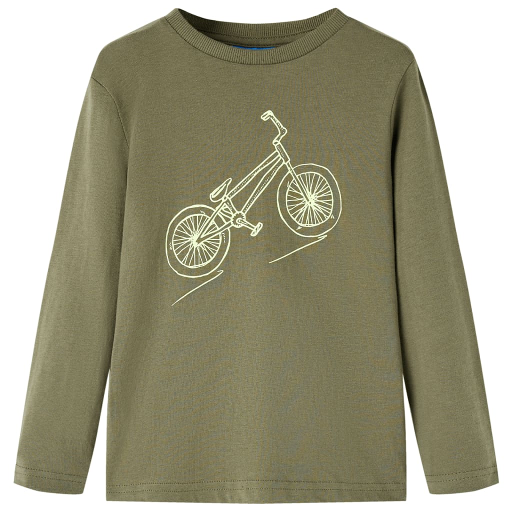 vidaXL Kinder-Langarmshirt Khaki 128