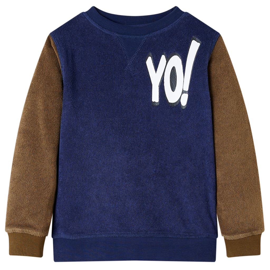 vidaXL Kinder-Sweatshirt Dunkles Marineblau 116