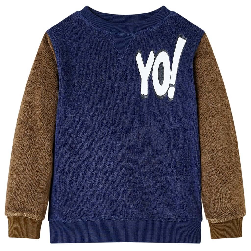 vidaXL Kinder-Sweatshirt Dunkles Marineblau 128