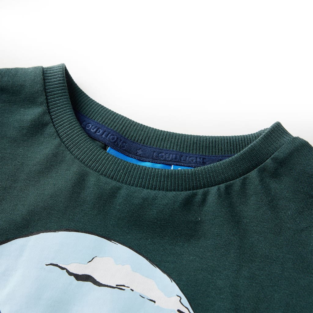 Thumbnail - vidaXL Kinder-Langarmshirt Dunkelgrün 116