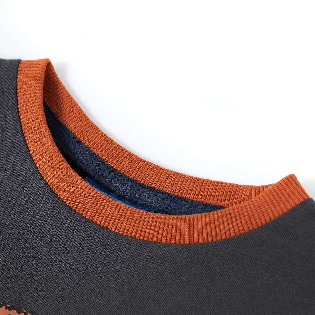 Thumbnail - vidaXL Kinder-Langarmshirt Anthracite 92