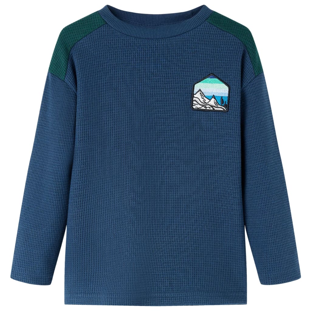 vidaXL Kinder-Sweatshirt Marineblau 116