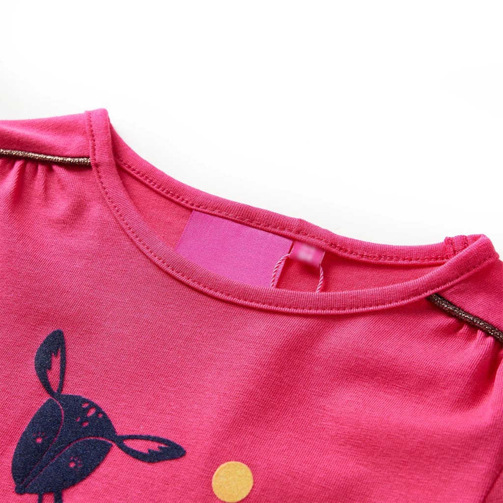 Thumbnail - vidaXL Kinder-Langarmshirt Knallrosa 92