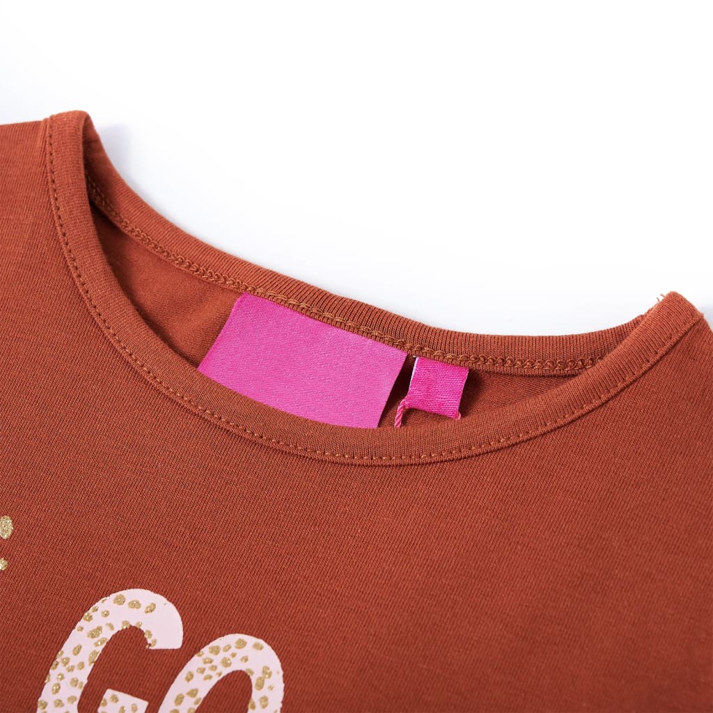 Thumbnail - vidaXL Kinder-Langarmshirt Cognac 104