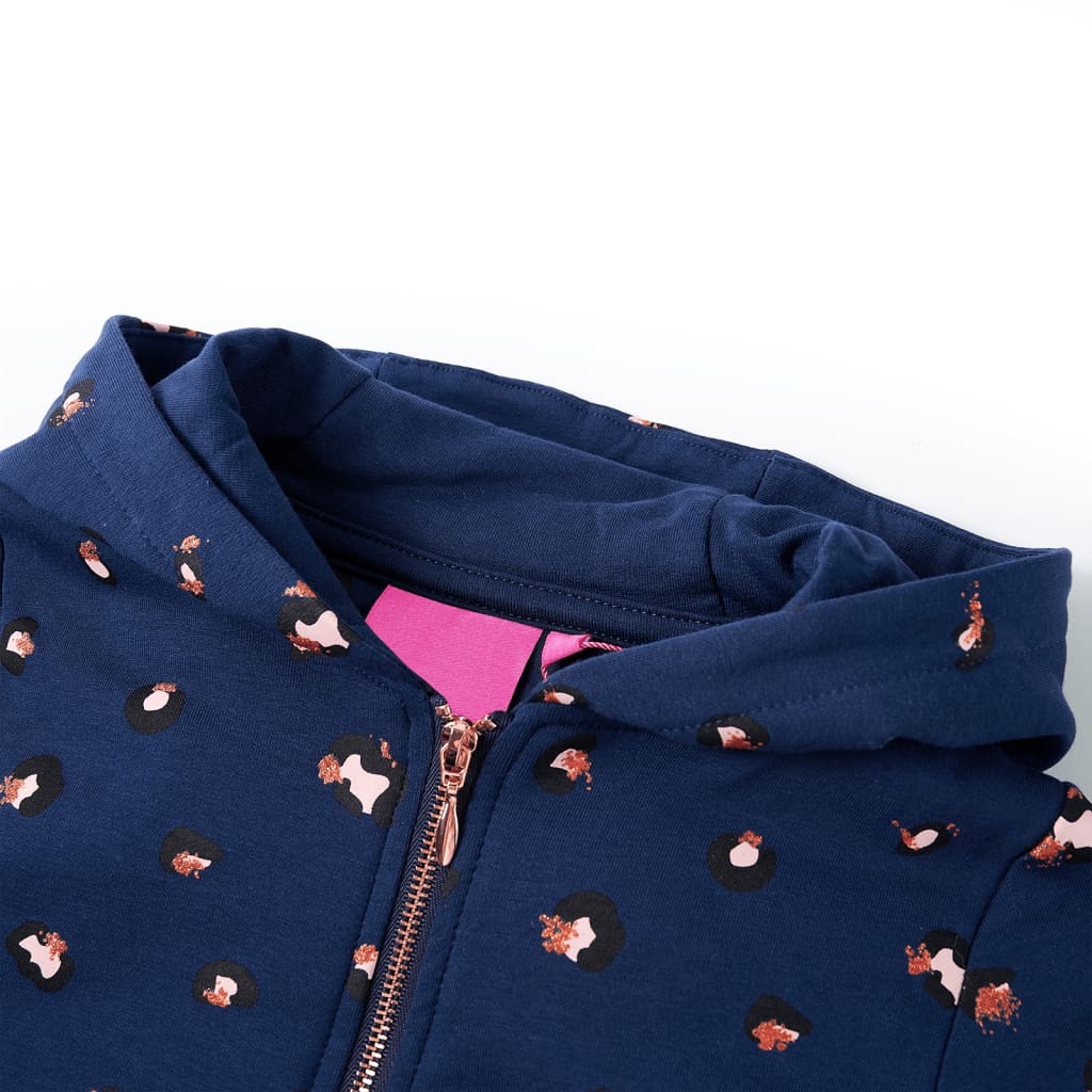 Thumbnail - vidaXL Kinder-Kapuzenpullover Marineblau 140