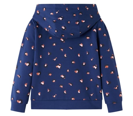 Barnahettupeysa D&ouml;kkbl&aacute; 140