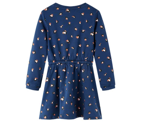 Otro&scaron;ka obleka z dolgimi rokavi mornarsko modra 92