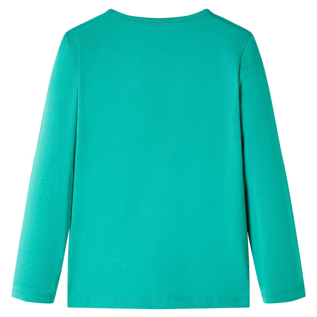 vidaXL Kindershirt met lange mouwen 116 felgroen afbeelding