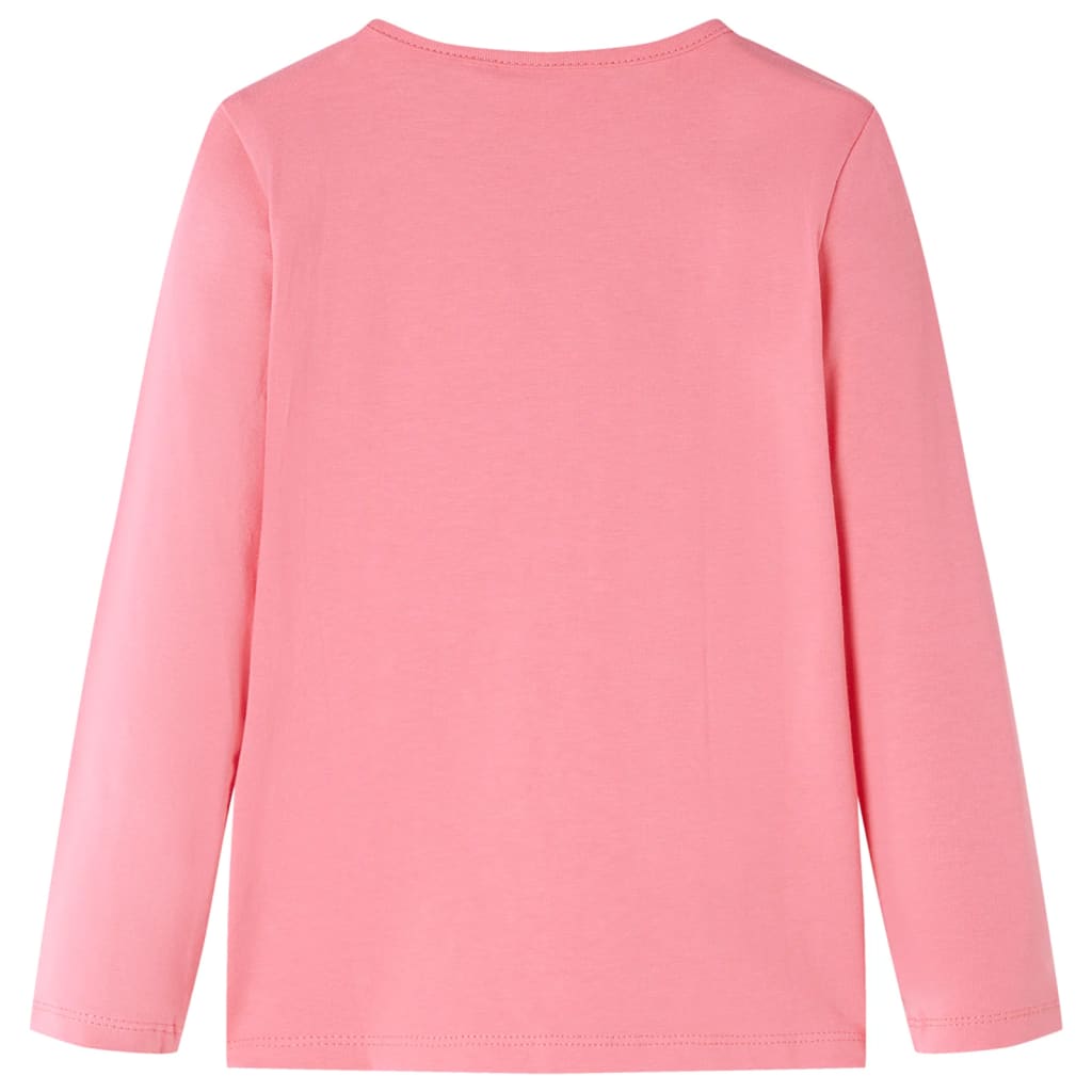 vidaXL Kindershirt met lange mouwen 128 roze afbeelding