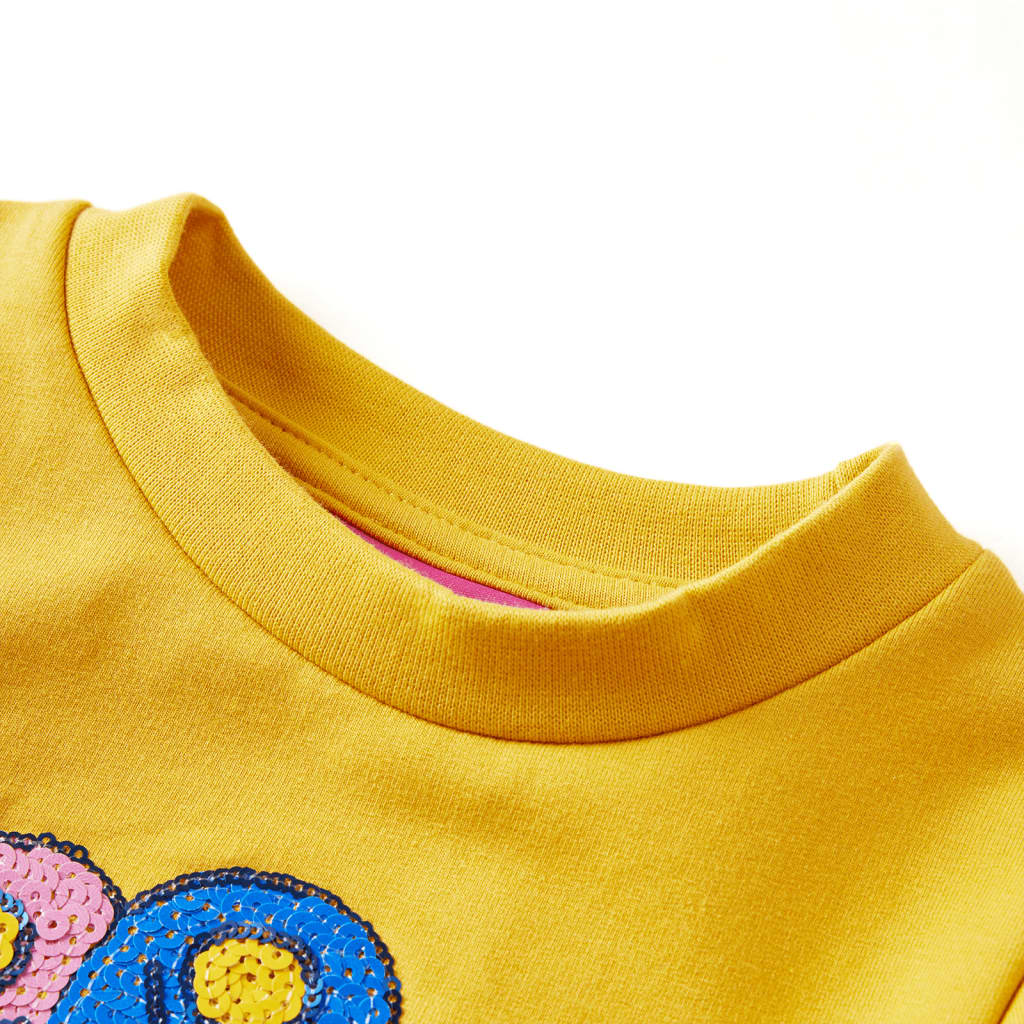 Thumbnail - vidaXL Kinder-Sweatshirt Dunkles Ocker 116
