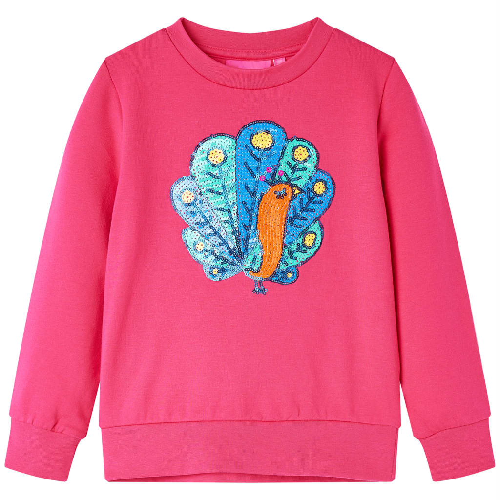 vidaXL Kinder-Sweatshirt Knallrosa 92