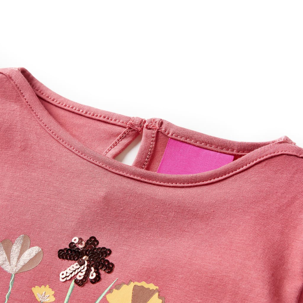 Thumbnail - vidaXL Kinder-Langarmshirt Altrosa 92