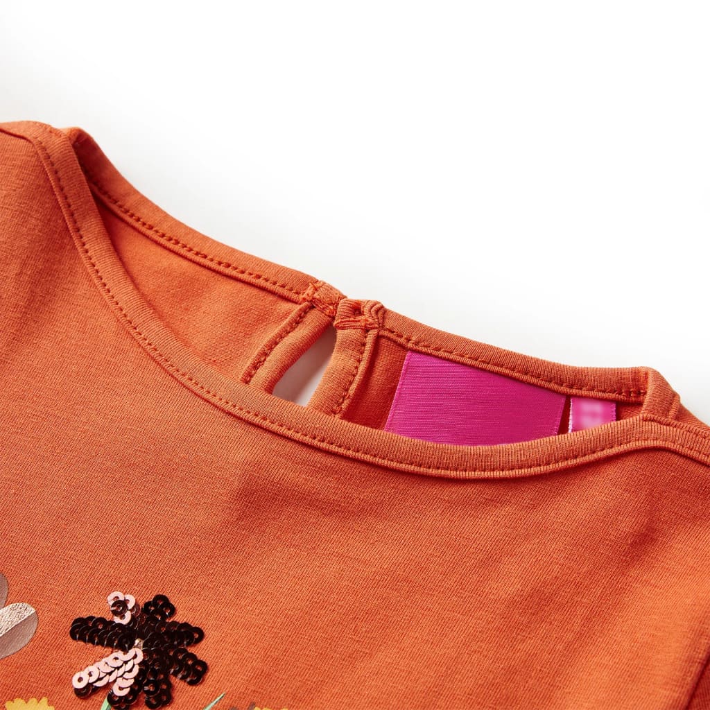 Thumbnail - vidaXL Kinder-Langarmshirt Dunkelorange 128