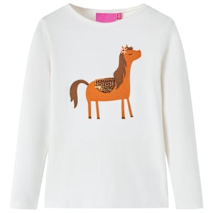 Otroška majica z dolgimi rokavi bež 104