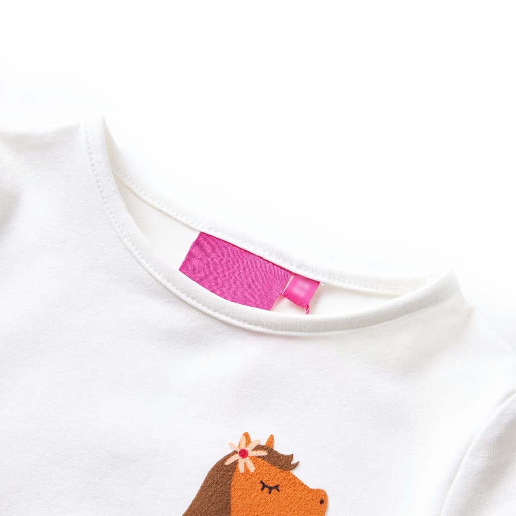 Thumbnail - vidaXL Kinder-Langarmshirt Ecru 104