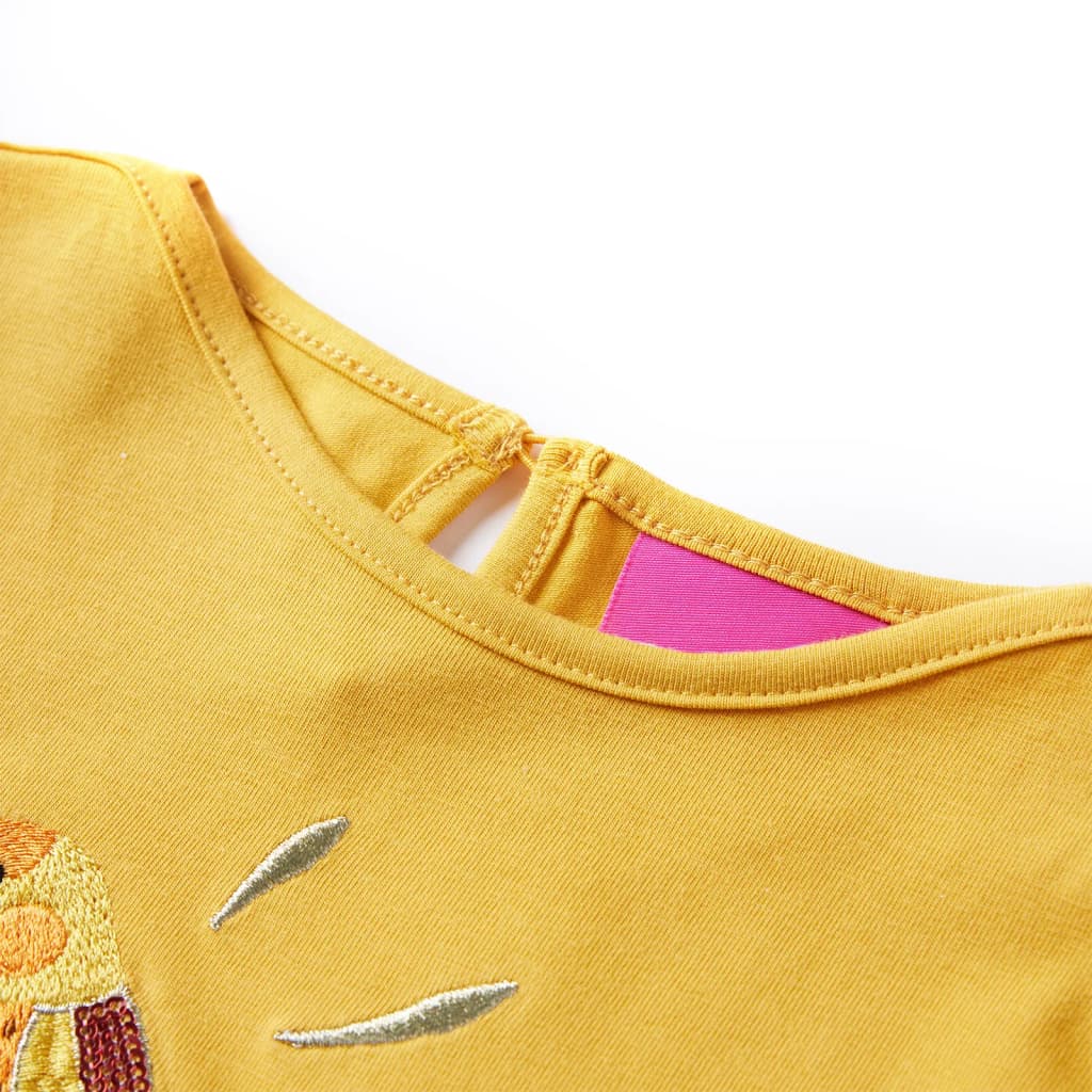 Thumbnail - vidaXL Kinder-Langarmshirt Dunkles Ocker 116