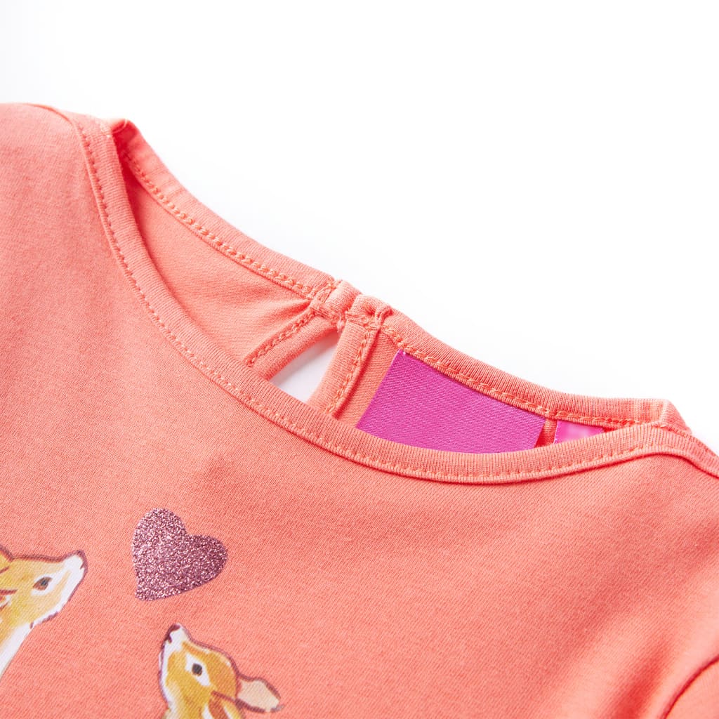Thumbnail - vidaXL Kinder-Langarmshirt Korallenrosa 128