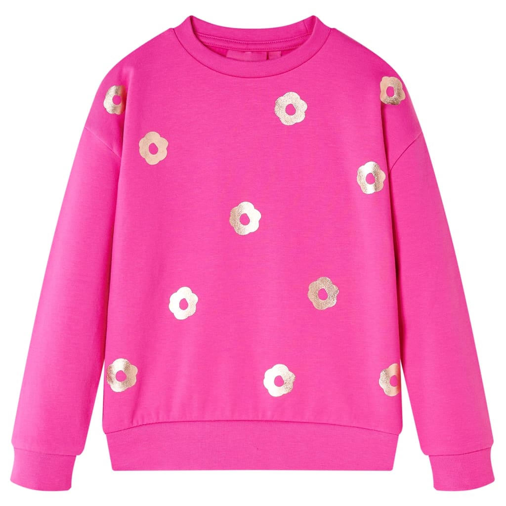 vidaXL Kinder-Sweatshirt Dunkelrosa 92