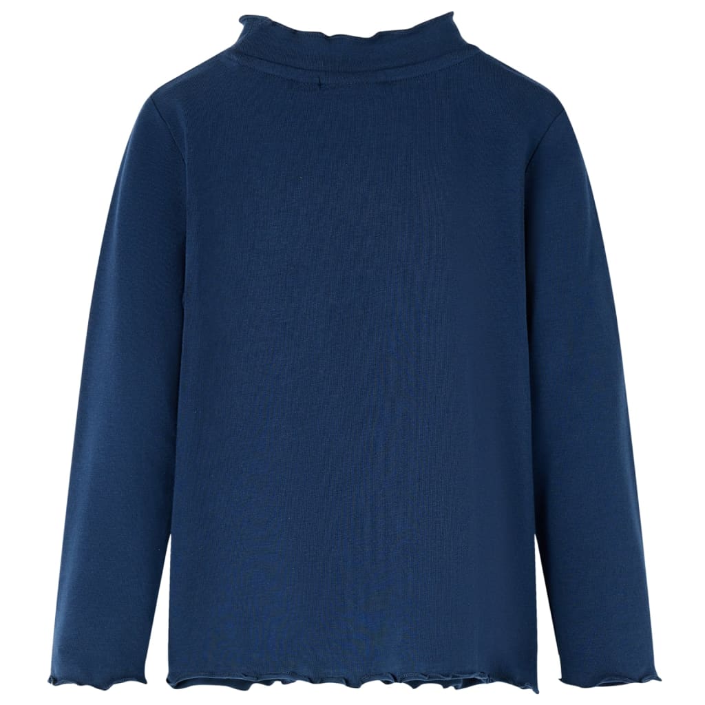 vidaXL Kindershirt lange mouwen 116 marineblauw afbeelding