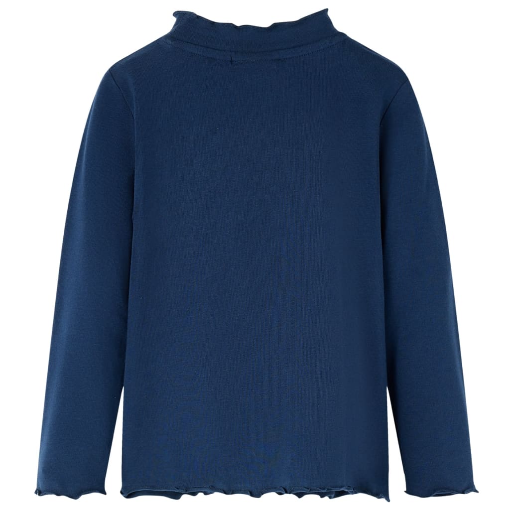 vidaXL Kindershirt lange mouwen 140 marineblauw afbeelding