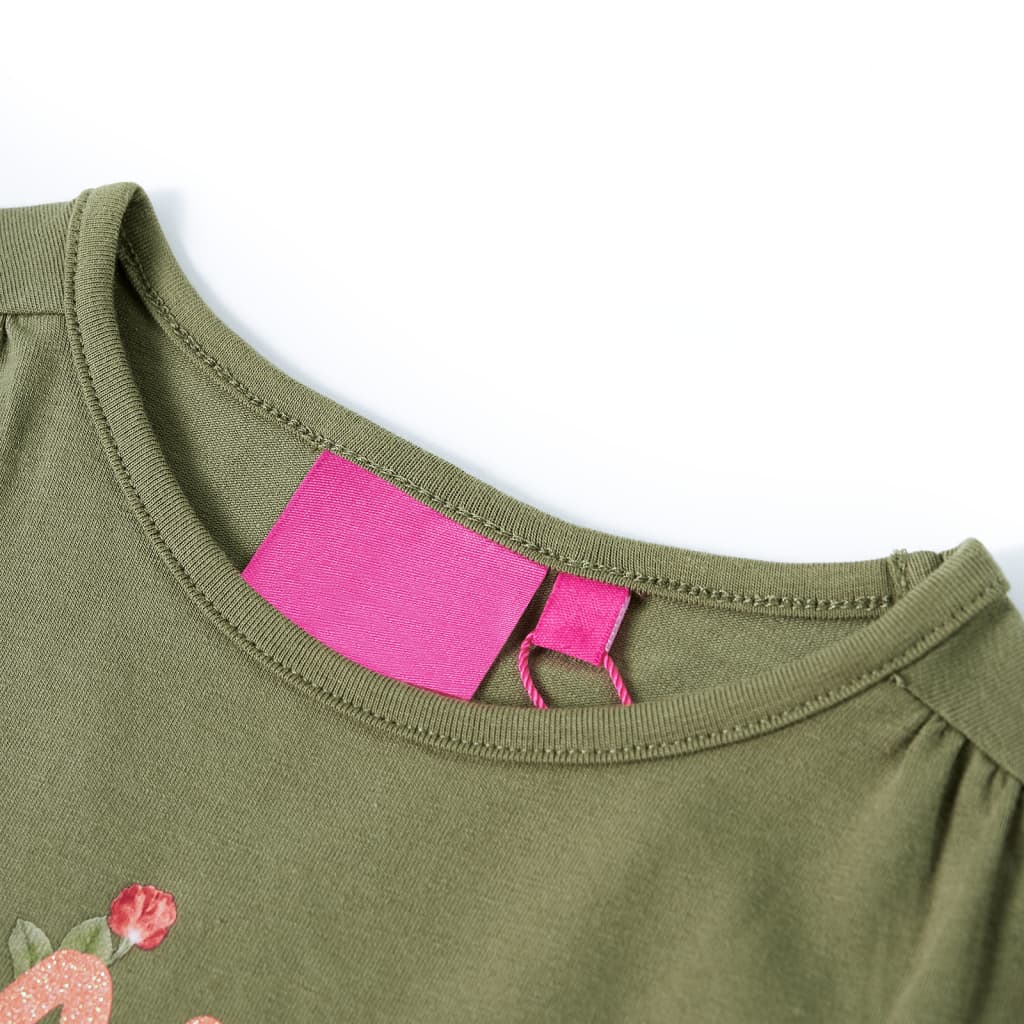 Thumbnail - vidaXL Kinder-Langarmshirt Khaki 140