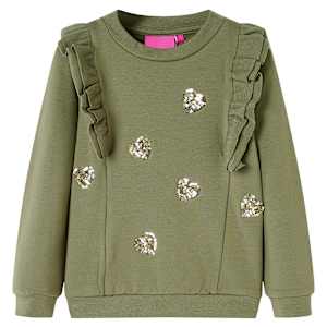 Dětská mikina khaki 116 - obrázek 1