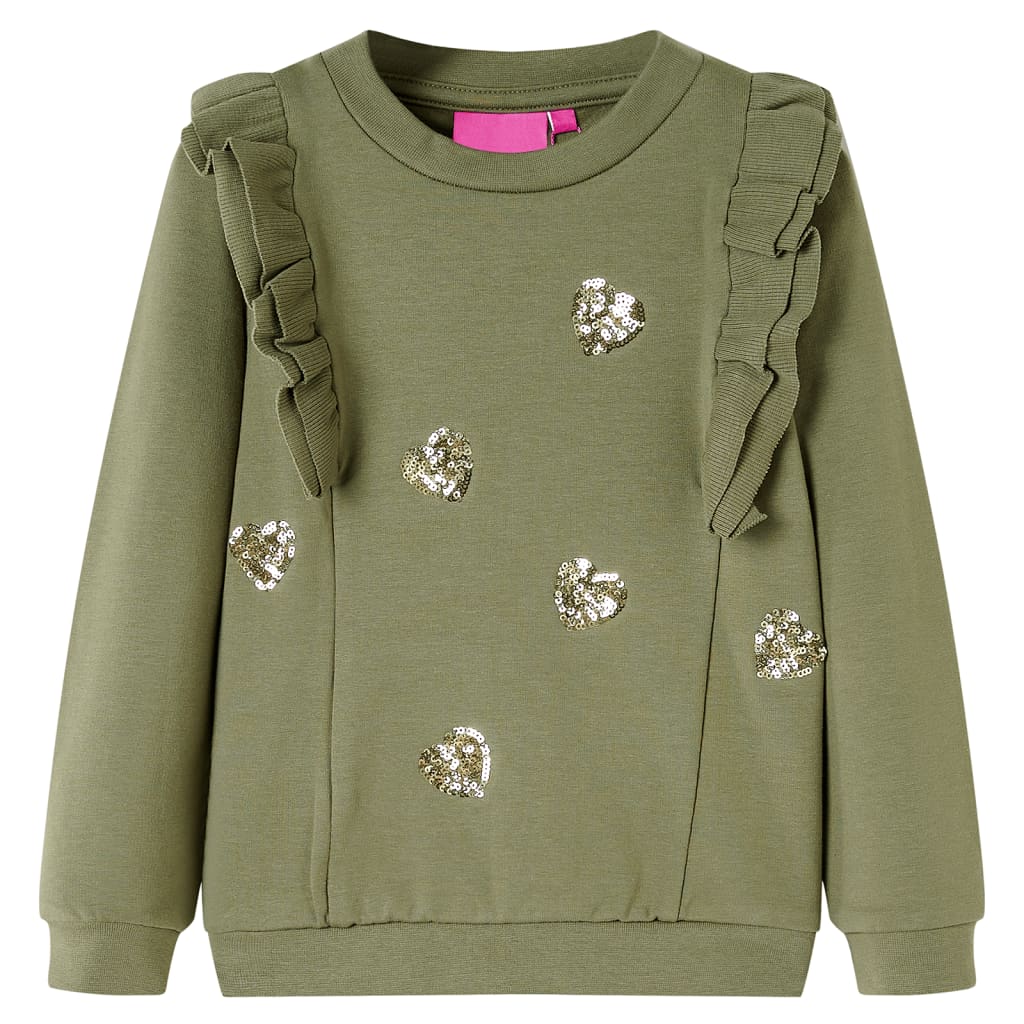 vidaXL Kinder-Sweatshirt Khaki 128