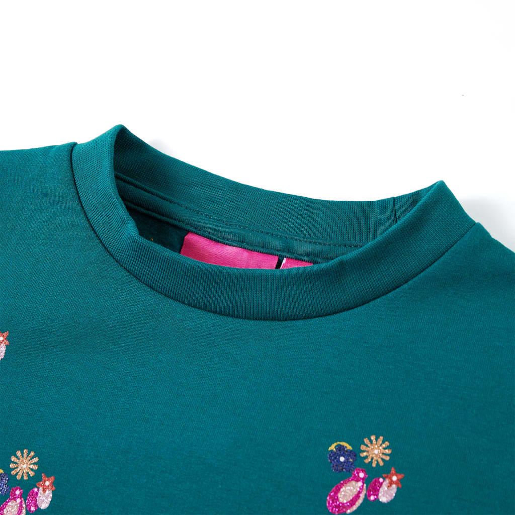 Thumbnail - vidaXL Kinder-Sweatshirt Dunkelgrün 116