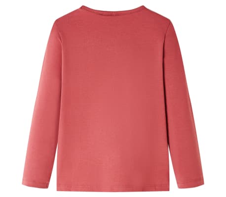 Kinder-Langarmshirt Dunkelrosa 92