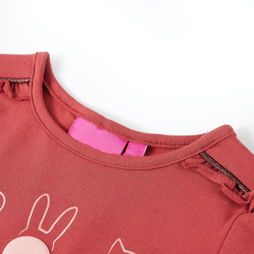 Thumbnail - vidaXL Kinder-Langarmshirt Dunkelrosa 116