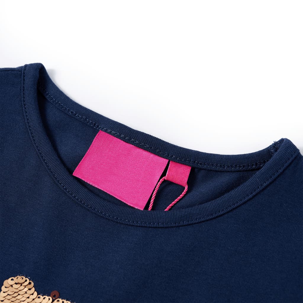 Thumbnail - vidaXL Kinder-Langarmshirt Marineblau 128