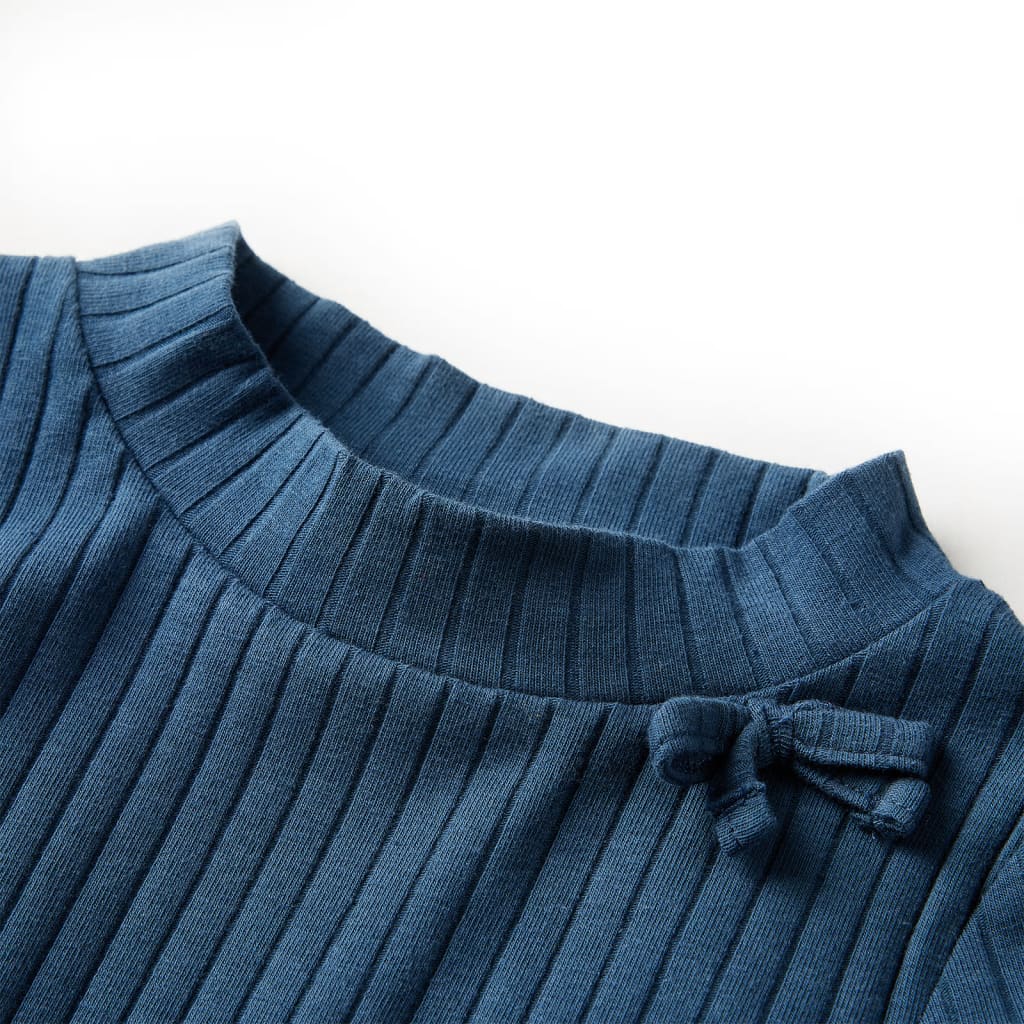 Thumbnail - vidaXL Kinder-Langarmshirt Rippstrick Marineblau 92