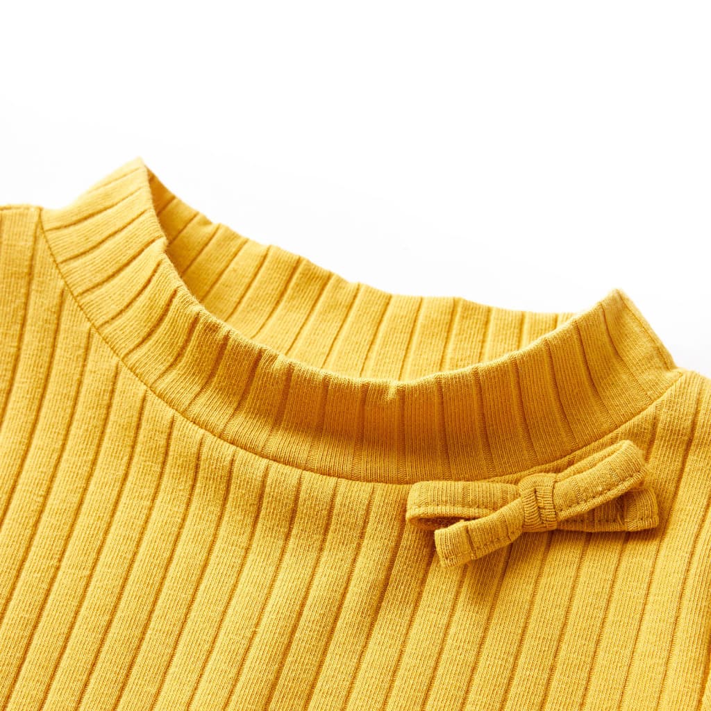 Thumbnail - vidaXL Kinder-Langarmshirt Rippstrick Dunkelocker 92