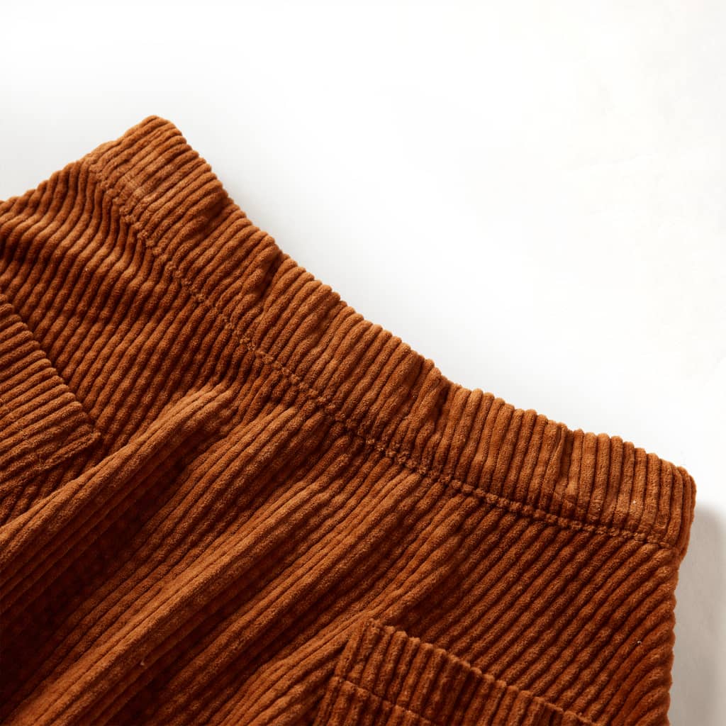 Thumbnail - vidaXL Kinderrock mit Taschen Cord Cognac 104