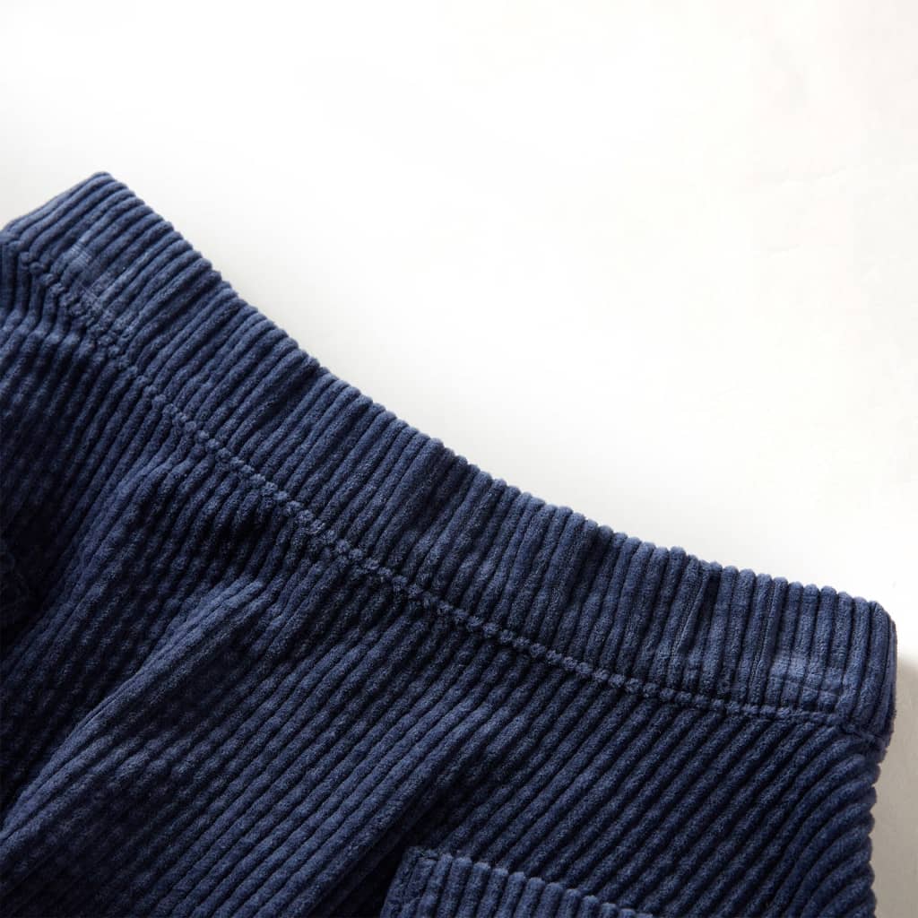 Thumbnail - vidaXL Kinderrock mit Taschen Cord Marineblau 116