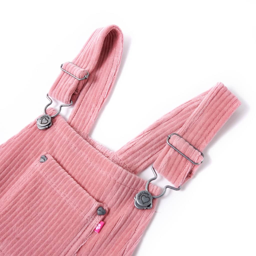 Thumbnail - vidaXL Kinder-Latzkleid Cord Hellrosa 104