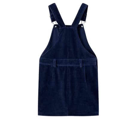 Vestido infantil pana azul marino 128