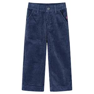 Otroške hlače žamet mornarsko modra 92