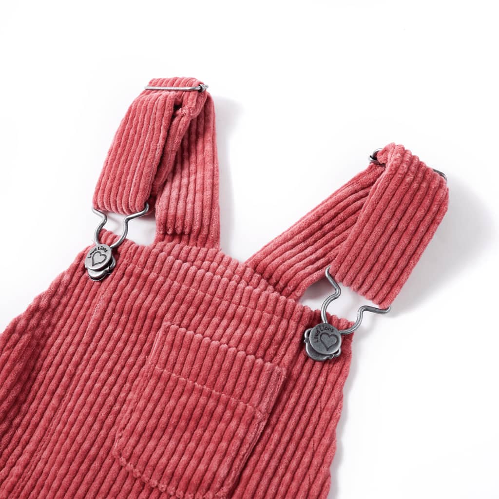 Thumbnail - vidaXL Kinder-Latzkleid Cord Rosa 116