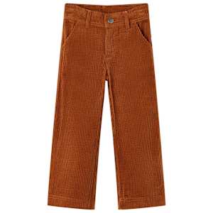 Otroške hlače žamet konjak 116