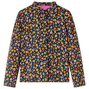 Otroška srajca z ruskim ovratnikom mornarsko modra 104