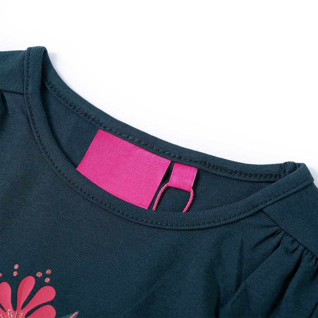 Thumbnail - vidaXL Kinder-Langarmshirt Dunkelgrün 116
