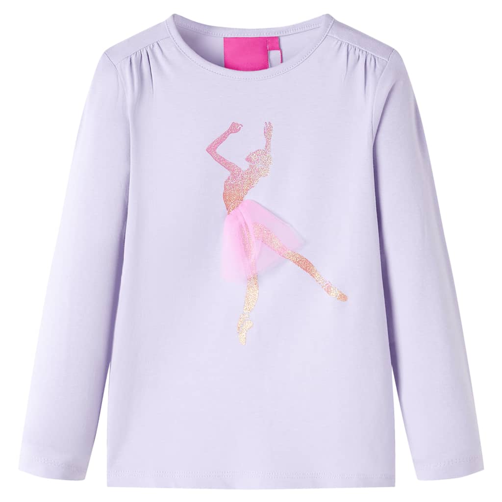 vidaXL Kinder-Langarmshirt Helllila 116