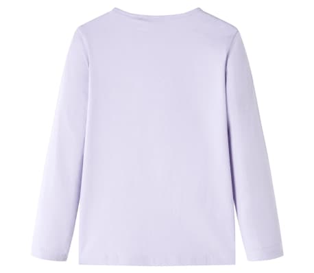 Pikkade varrukatega lastes&auml;rk, helelilla, 128